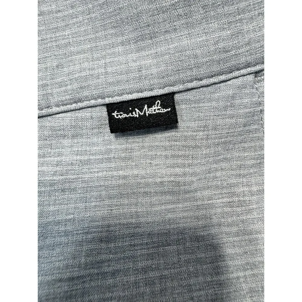 Travis Mathew Shorts Mens 34 Steel Gray Golf Flat Front Athletic Logo NWOT